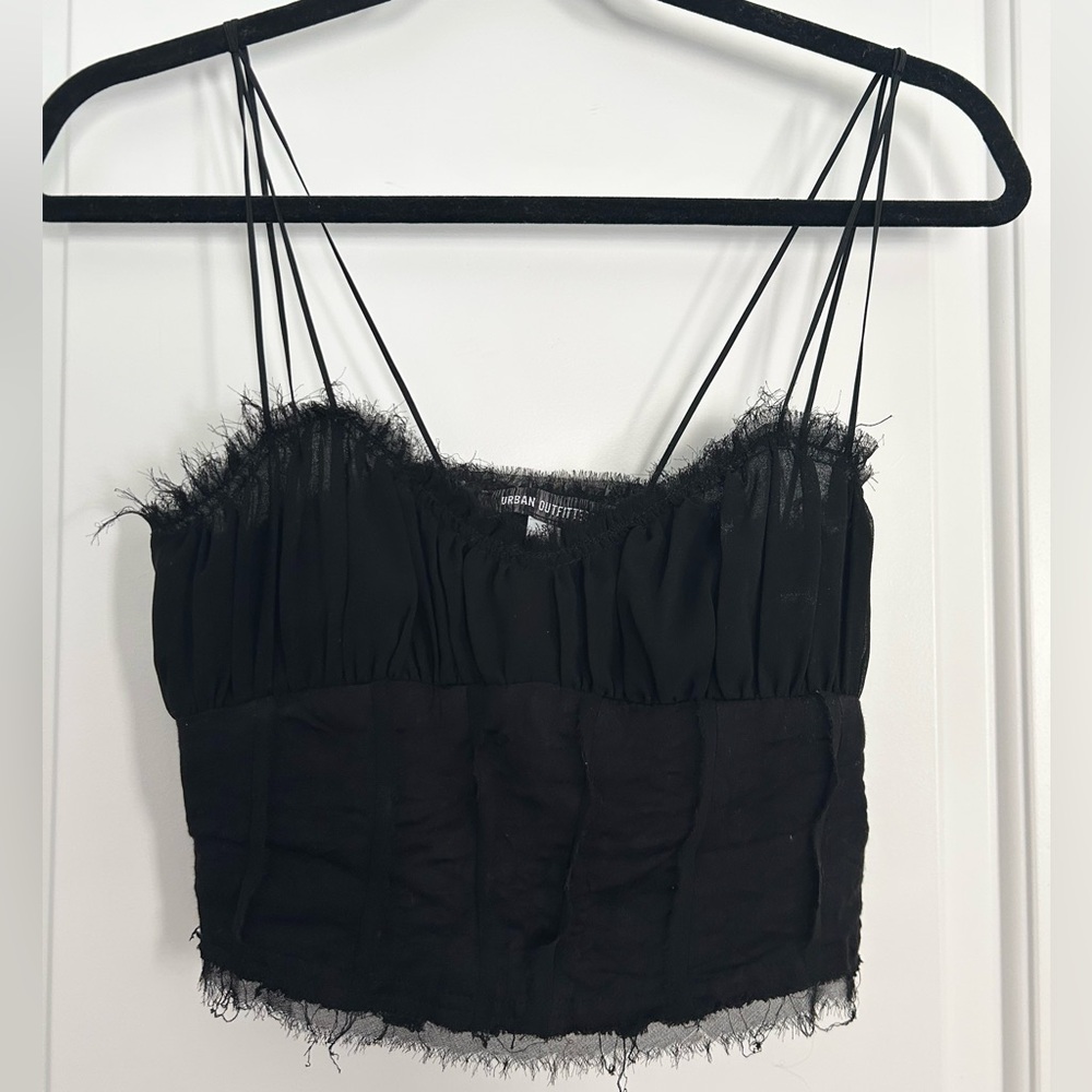 Urban Outfitters Black Crop Top